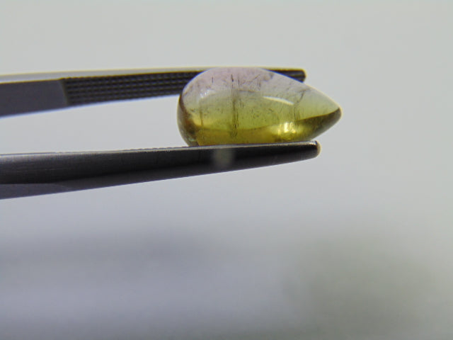 2.95ct Tourmaline Bicolor Cabochon 12x7mm