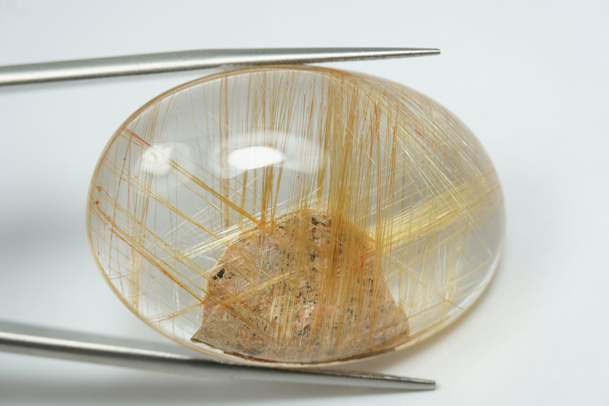 56.50ct Rutile cabochon 34x24mm