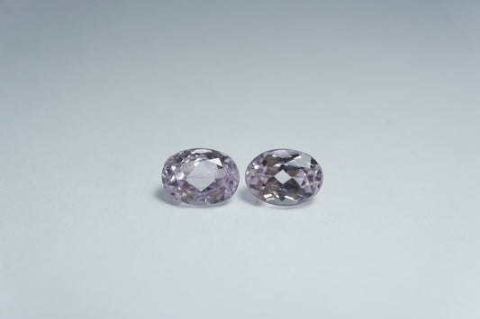 2.10ct Kunzite pair 7x5mm