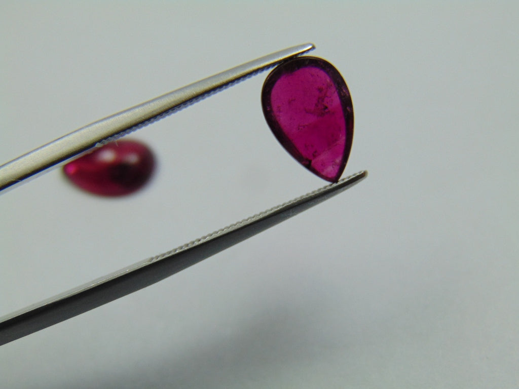 4.20ct Tourmaline Cabochon 11x7mm 9x7mm