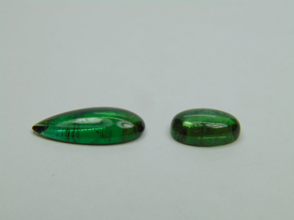 8.45ct Tourmaline Cabochon 20x8mm 12x7mm