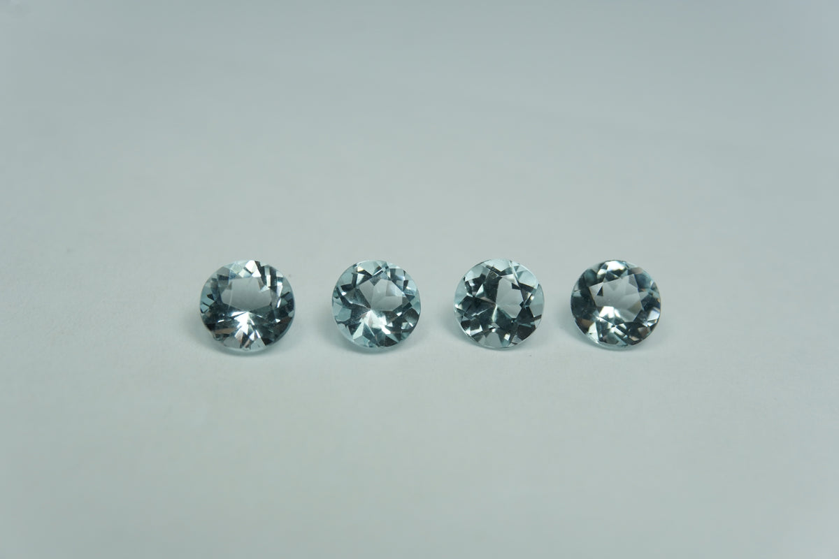 2.25ct Aquamarines calibrated 5mm