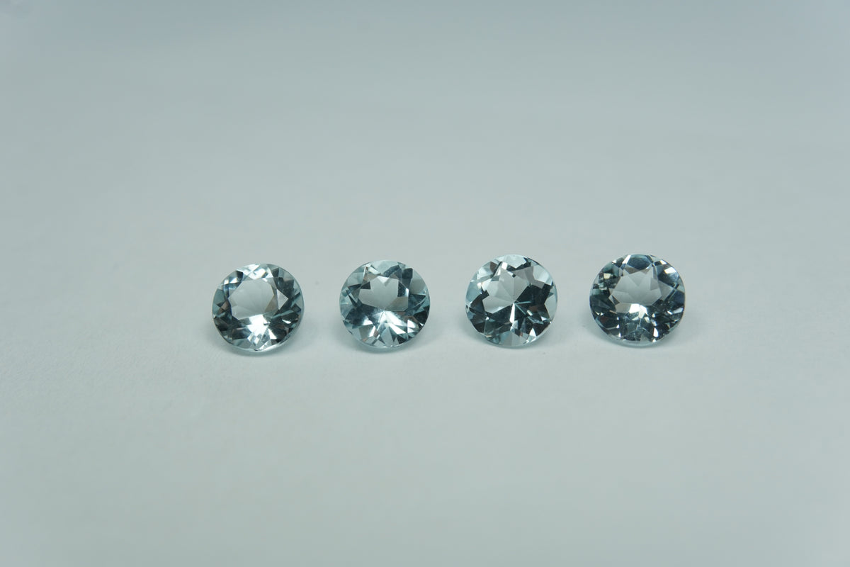 2.25ct Aquamarines calibrated 5mm