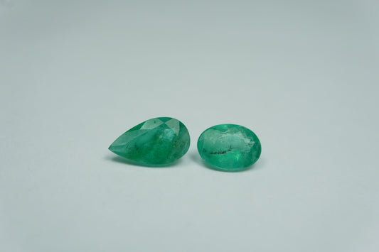 1.85ct Emeralds 9x5mm / 7x5.5mm