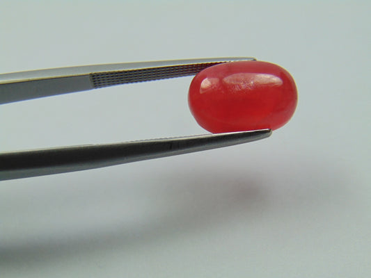 5.20ct Rhodonite Cabochon 12x8mm