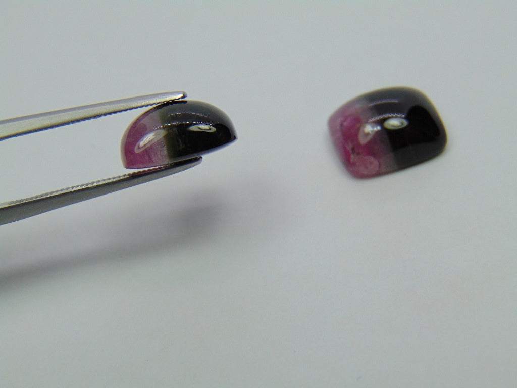 11.95ct Tourmaline Bicolor 12x10mm