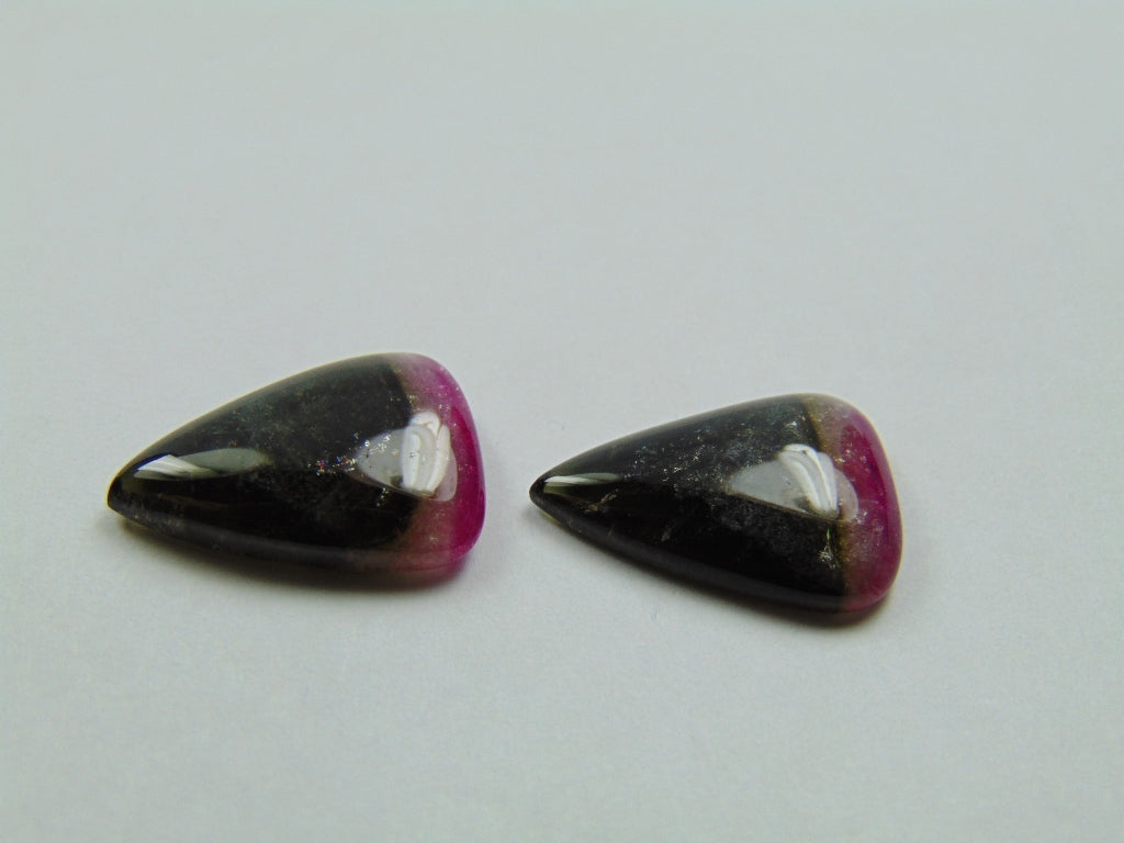 14.80ct Tourmaline Bicolor Cabochon 17x12mm