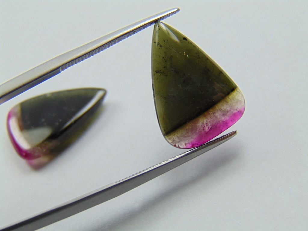 14.80ct Tourmaline Bicolor Cabochon 17x12mm