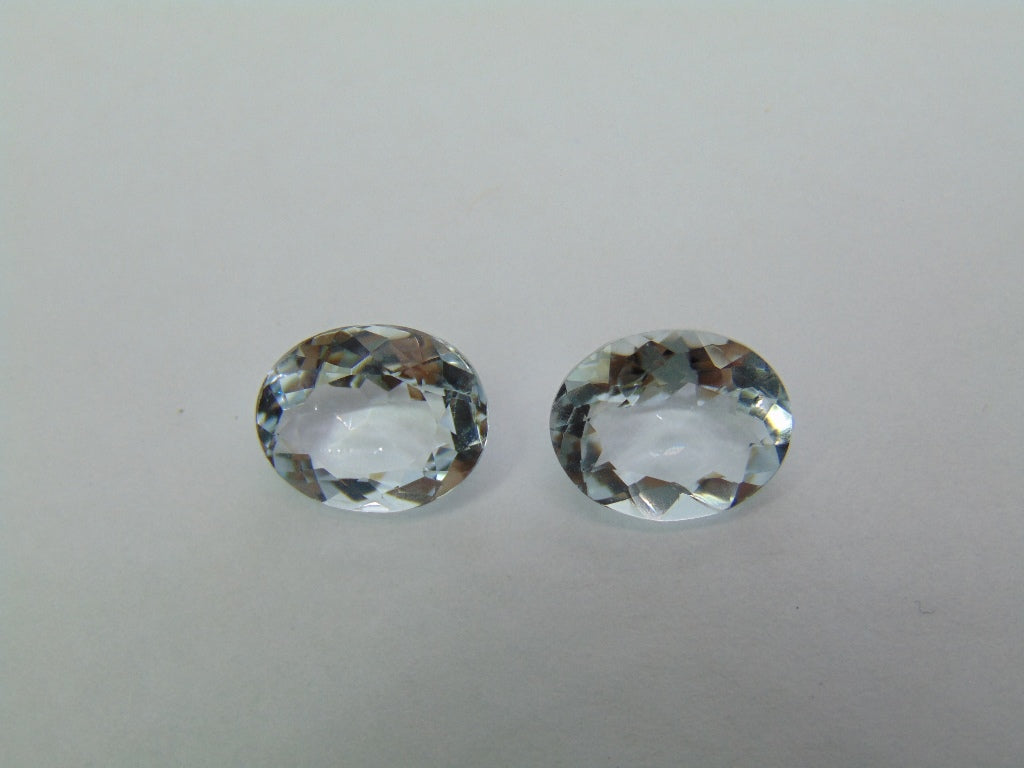 6.20ct Aquamarine Pair 11x9mm