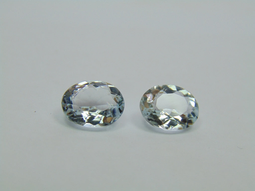 6.20ct Aquamarine Pair 11x9mm