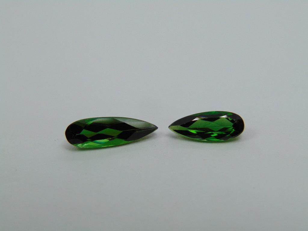 2.08ct Tourmaline 12x4mm 10x4mm