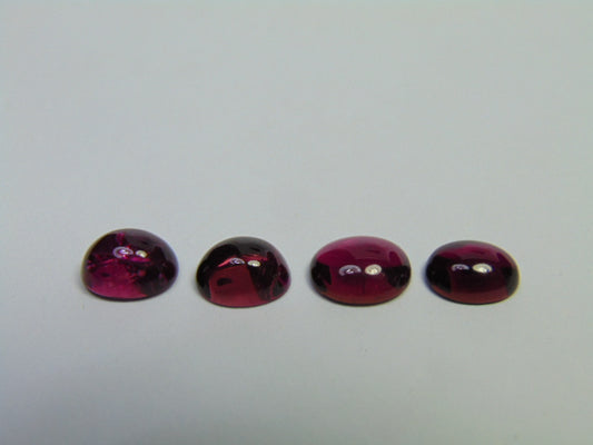 8.55ct Rubellite Cabochon 9x7mm 9x7mm 9x7mm 9x8mm