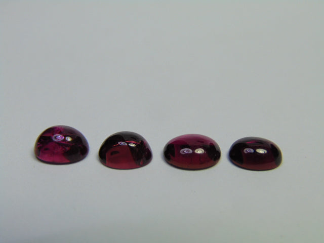 8.55ct Rubellite Cabochon 9x7mm 9x7mm 9x7mm 9x8mm