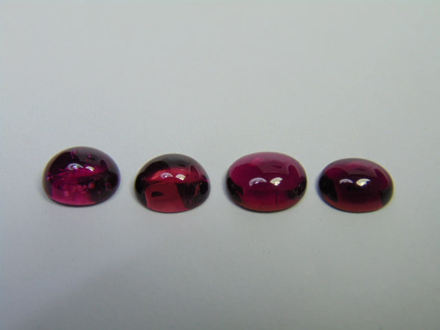 8.55ct Rubellite Cabochon 9x7mm 9x7mm 9x7mm 9x8mm