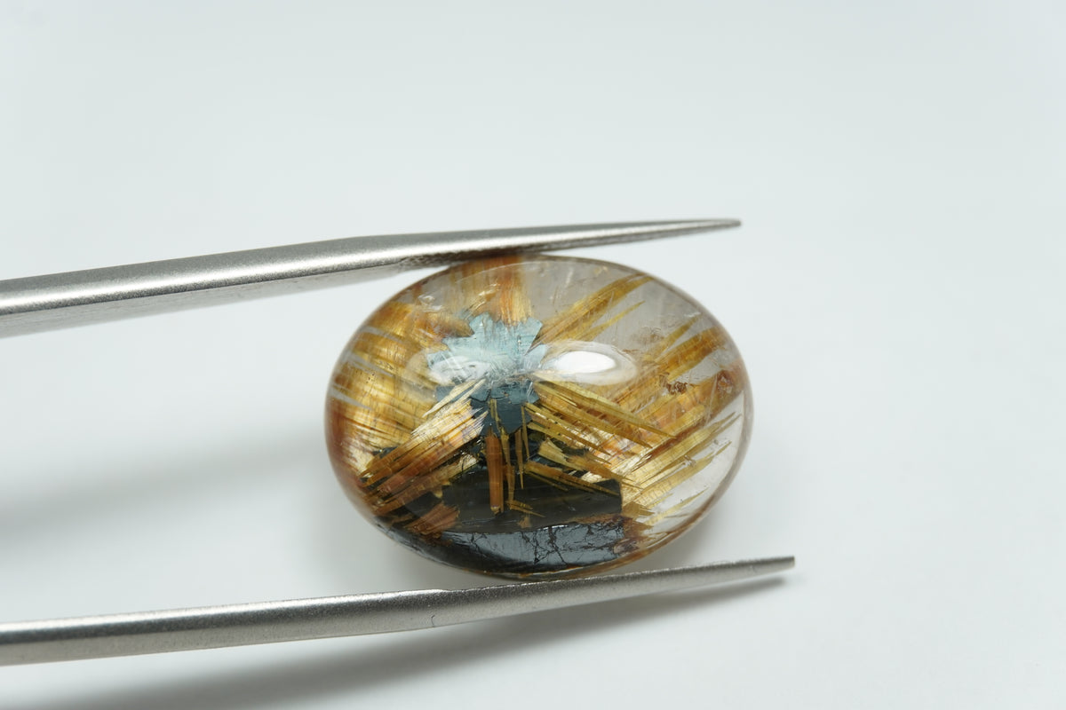 27ct Rutile cabochon 21x18mm