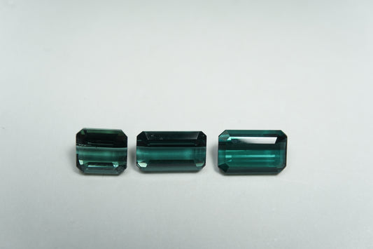 3.65ct Tourmalines 8x5mm / 8x4.5mm / 5.5x5mm