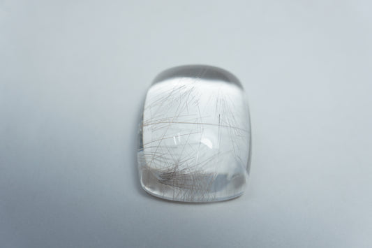 17.80ct Quartz with inclusion cabochon 18x14mm
