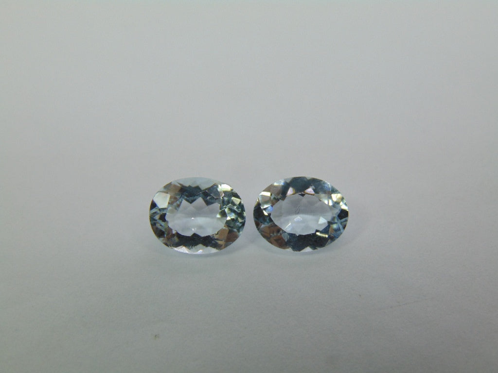 4.50ct Aquamarine Pair 10x8mm