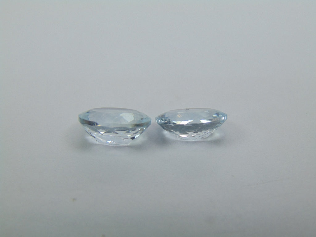 4.50ct Aquamarine Pair 10x8mm