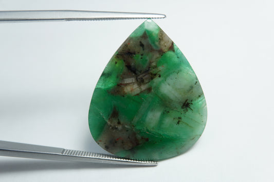 15.46ct Emerald 27x23mm