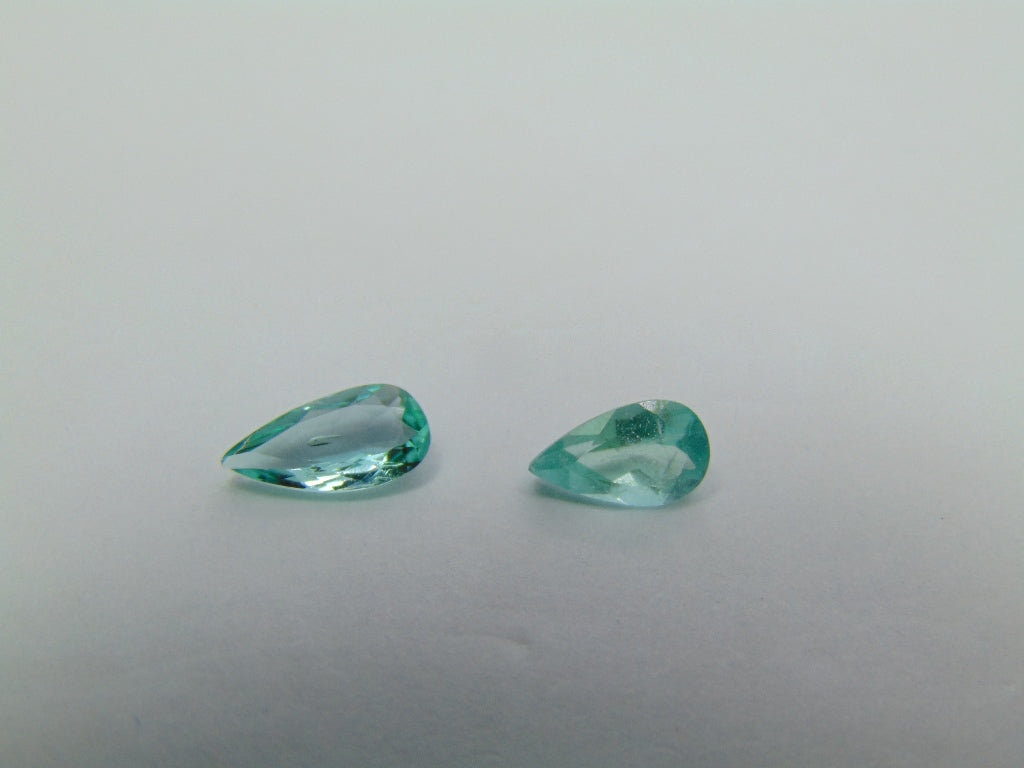 1.30ct Emerald 9x4mm 8x4mm