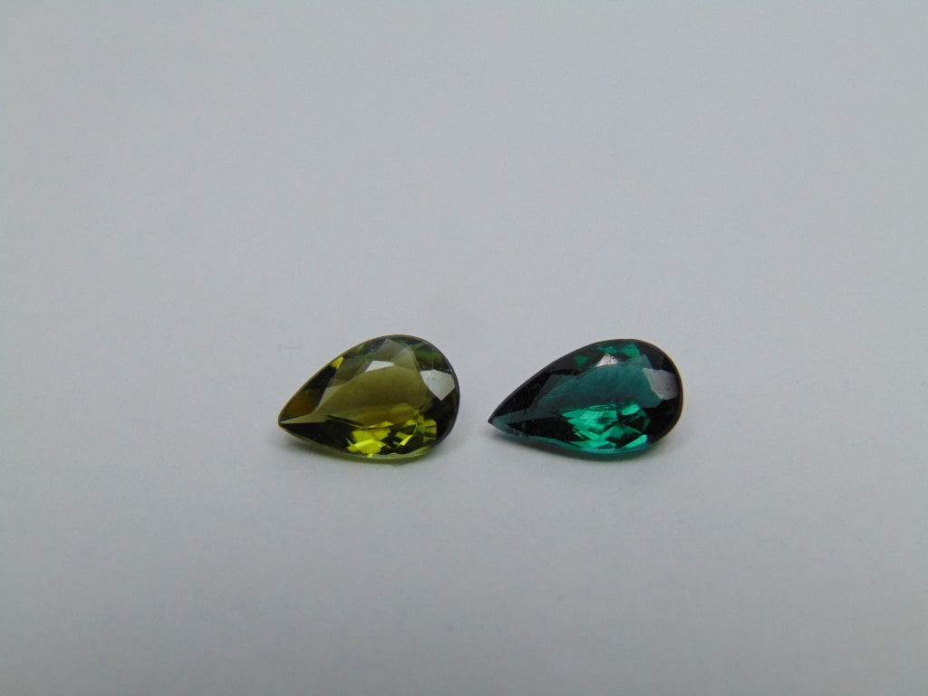 2.40ct Tourmaline 9x6mm 10x6mm