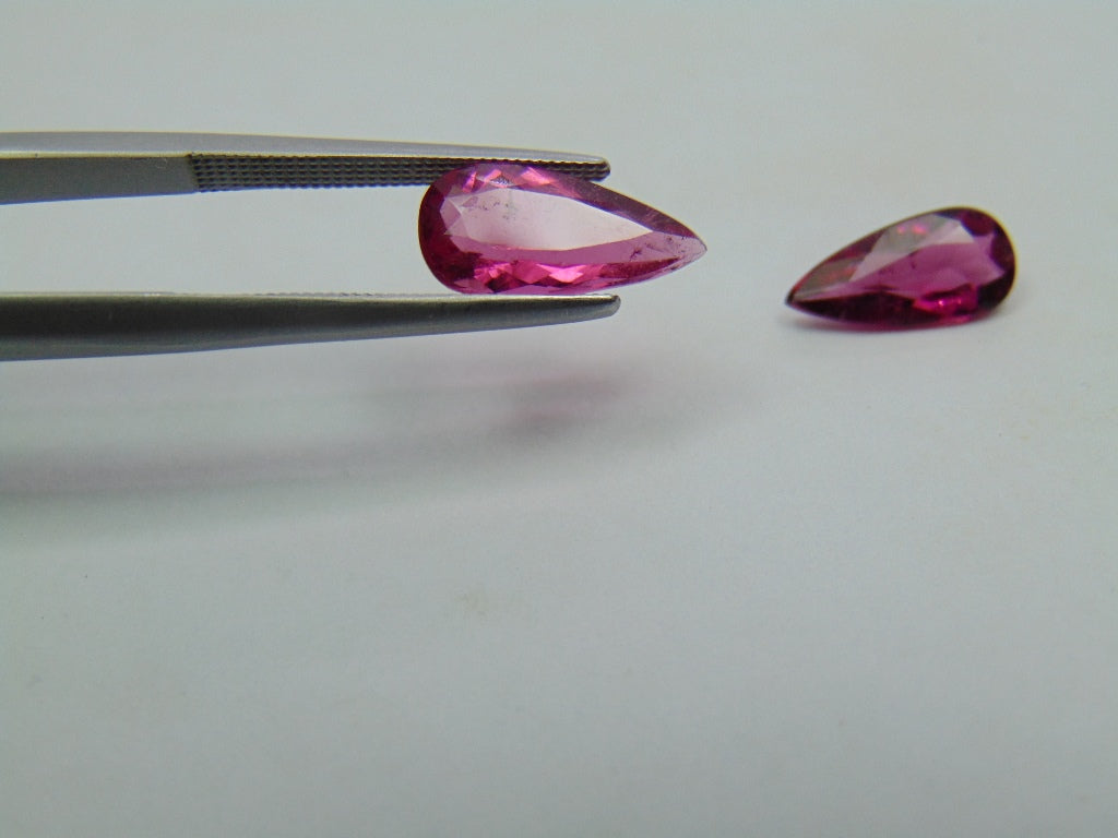 2.98ct Tourmaline 12x6mm 11x5.5mm