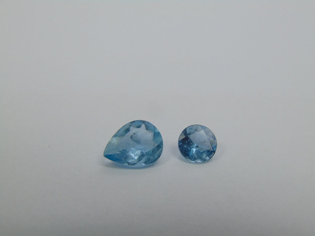 1.88ct Aquamarine 7x9mm 6mm