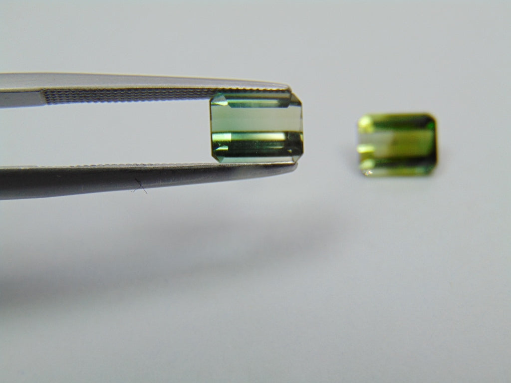 2.25ct Tourmaline  Bicolor Calibrated 6x5mm