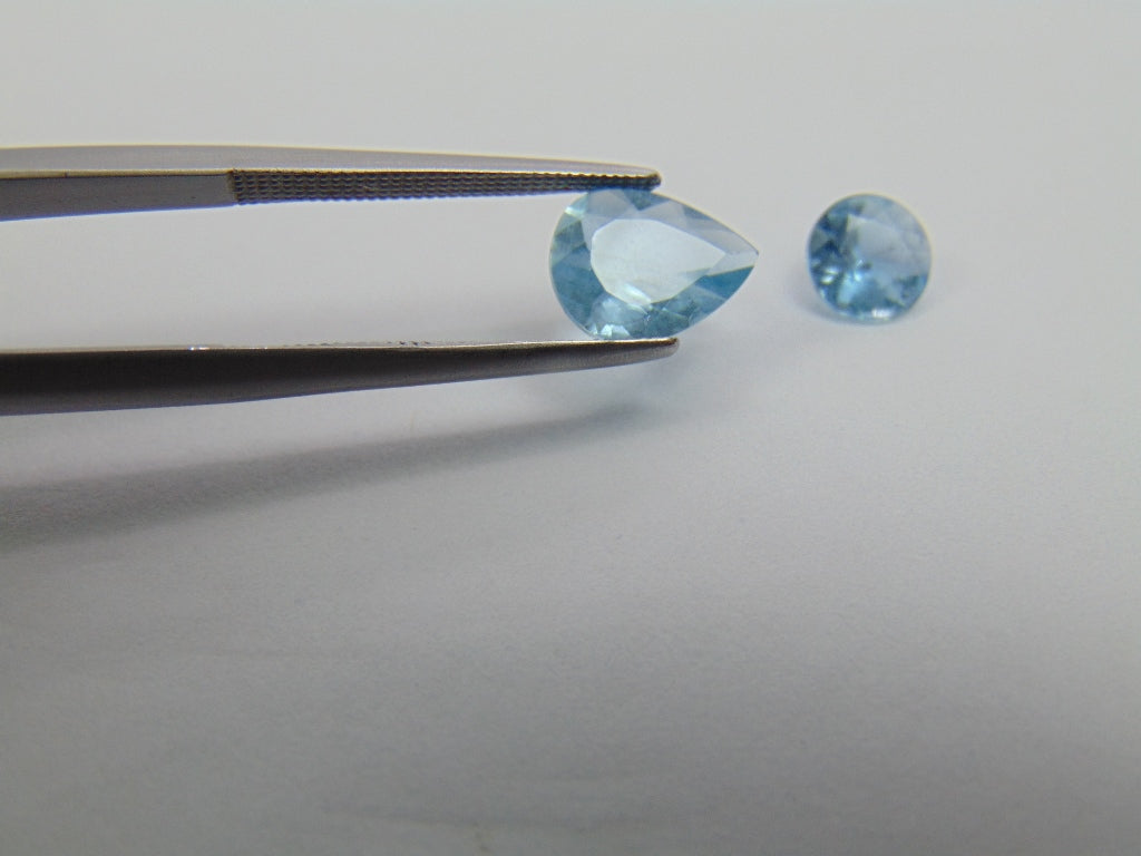 1.88ct Aquamarine 7x9mm 6mm