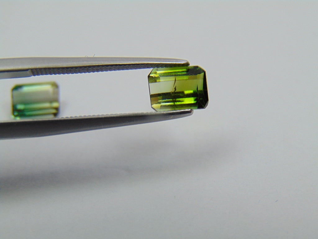 2.25ct Tourmaline  Bicolor Calibrated 6x5mm