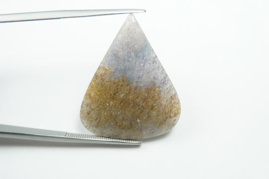 16.16ct Quartz Troilite 29.5x24mm