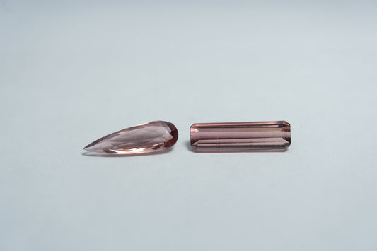 2.18ct Tourmalines 12x3mm / 11x4mm