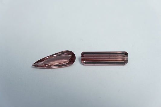 2.18ct Tourmalines 12x3mm / 11x4mm