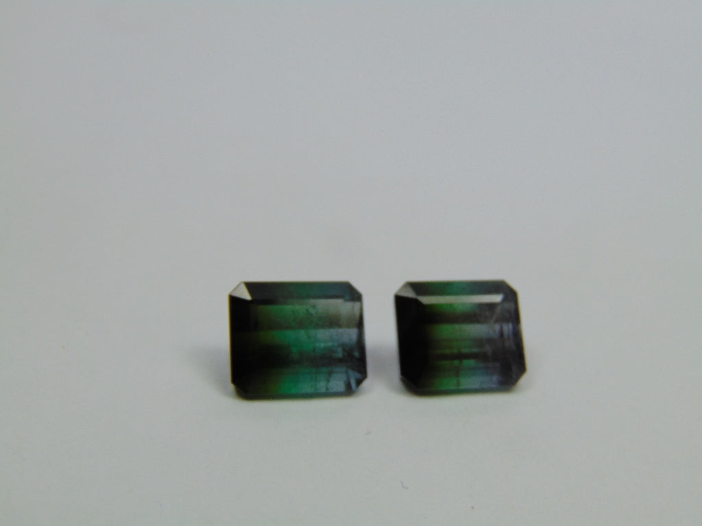 11.50ct Tourmaline Bicolor Pair 11x9mm