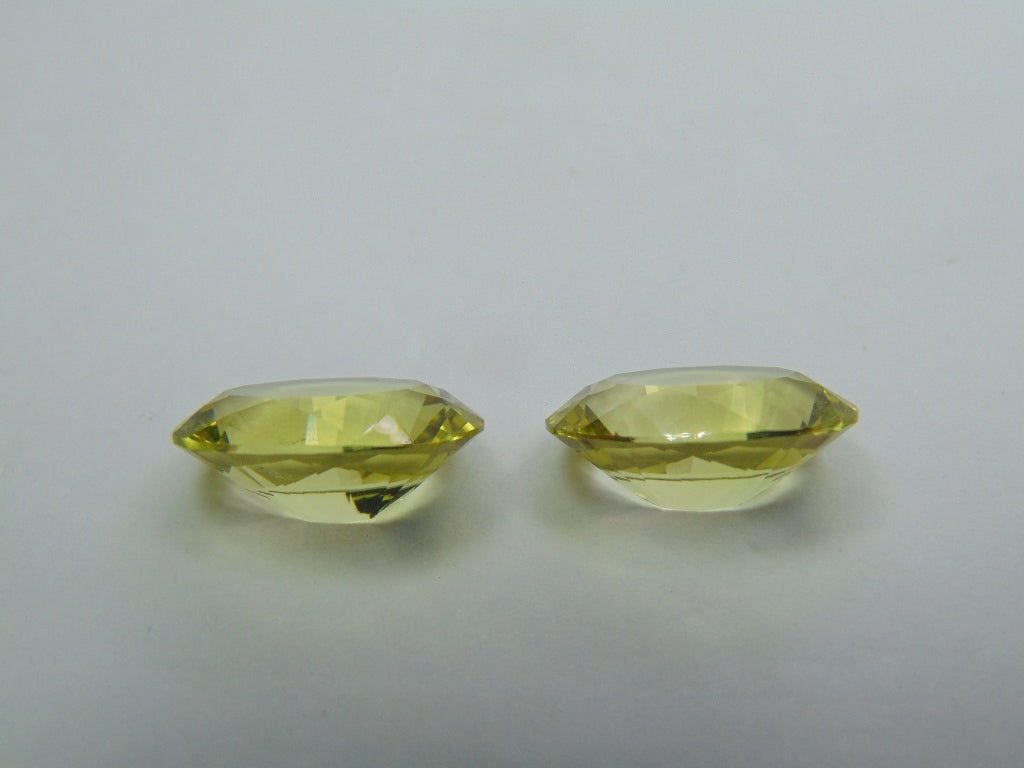 15.50ct Green Gold Pair 16x12mm