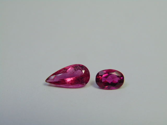 2.10ct Rubellite 11x6mm 7x5mm