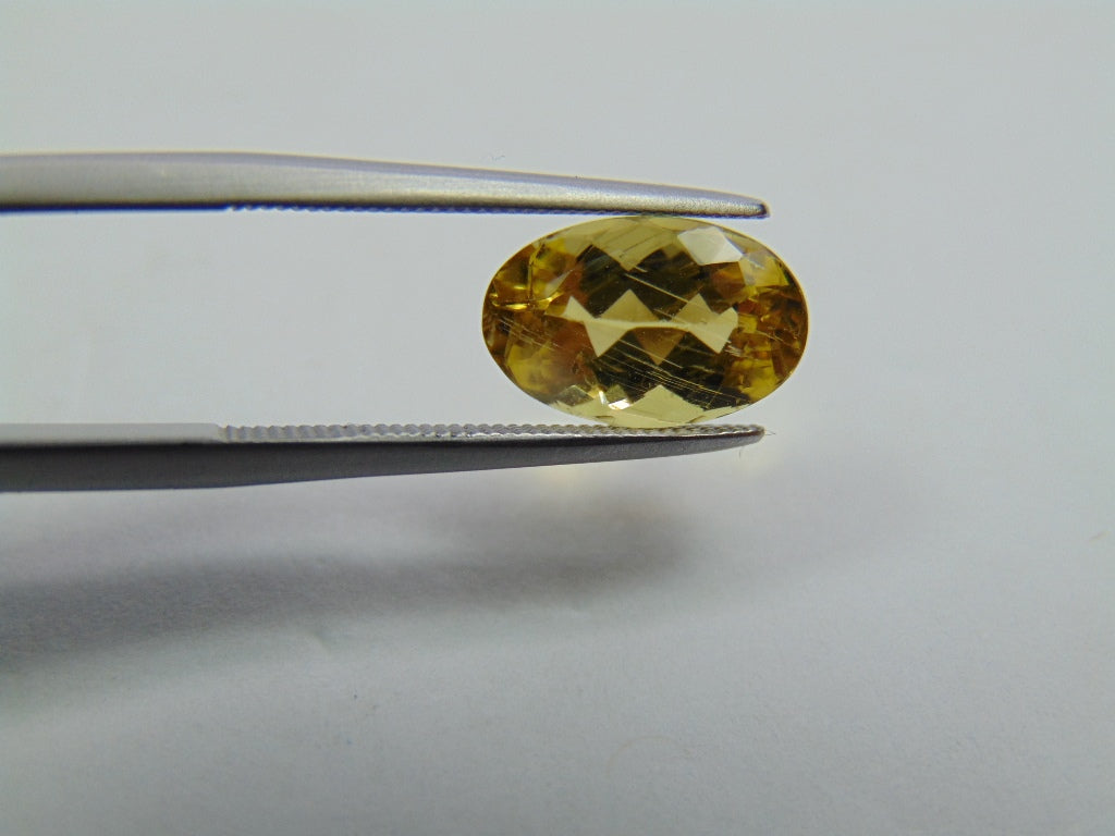 2.50ct Beryl With Needle 11x7mm