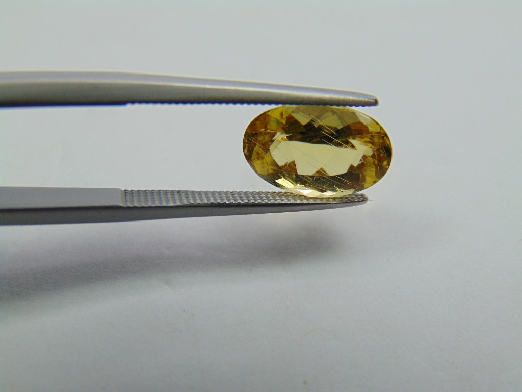 2.50ct Beryl With Needle 11x7mm