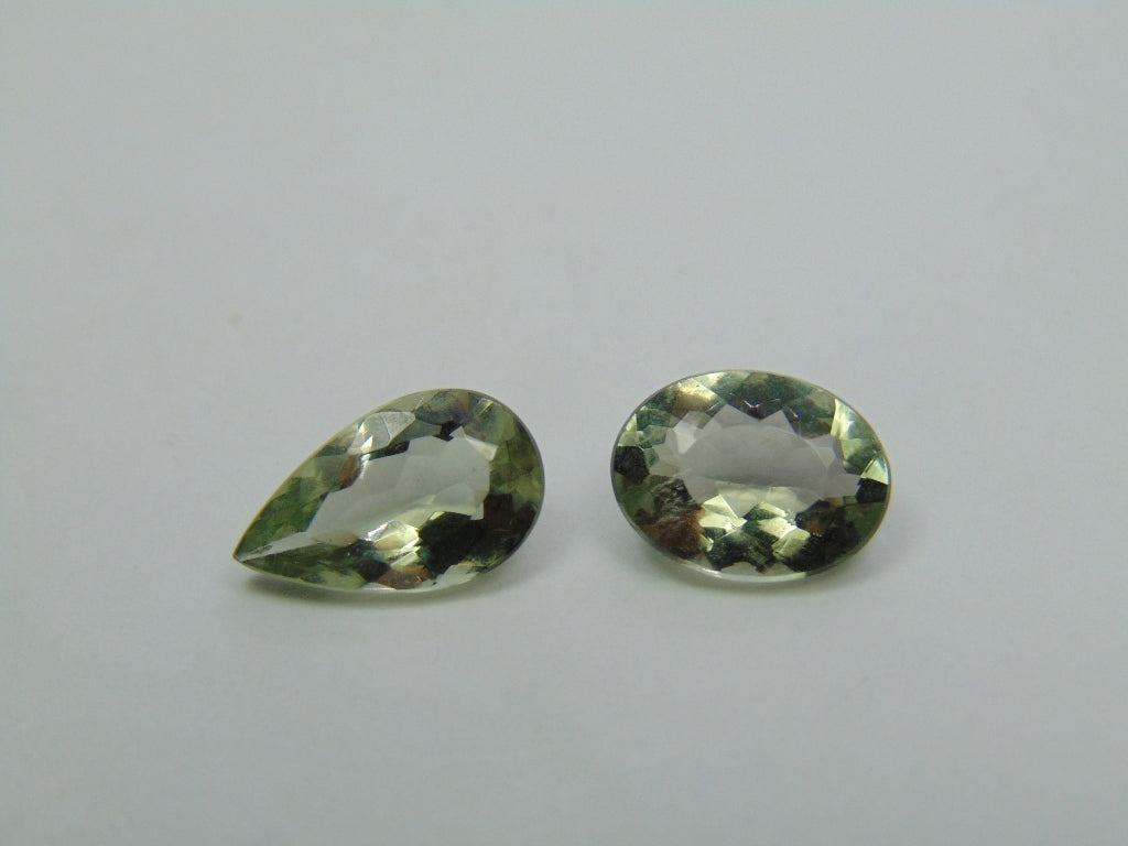 4.40ct Beryl Green 12x7mm 11x8mm