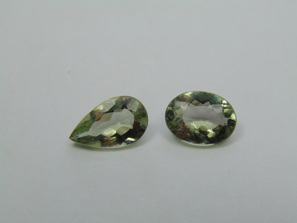 4.40ct Beryl Green 12x7mm 11x8mm