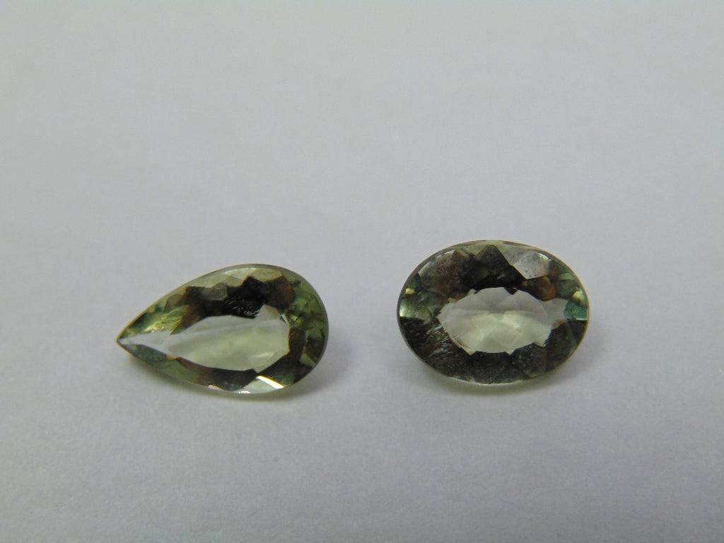 4.40ct Beryl Green 12x7mm 11x8mm