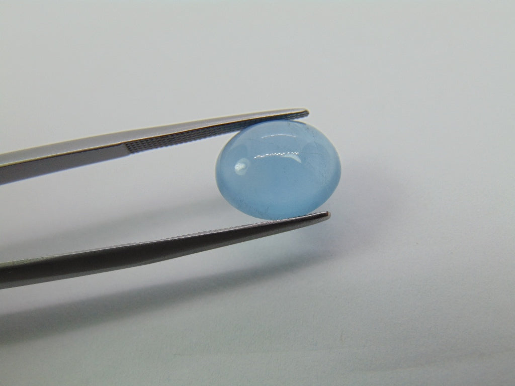 4.40ct Aquamarine Cabochon 12x10mm