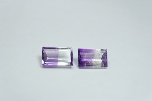 3ct Amethysts bicolors 9x6mm / 9x6mm