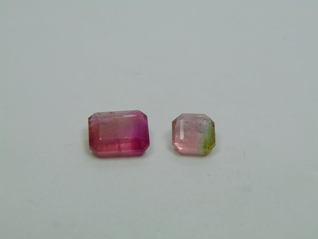 3.60ct Tourmaline Bicolor 9x7mm 7mm