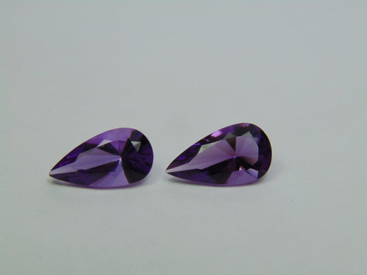 5.20ct Amethyst Pair 13x7mm