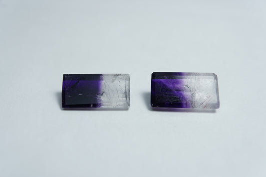 5ct Amethyst Bicolor 12x7mm / 12x6mm