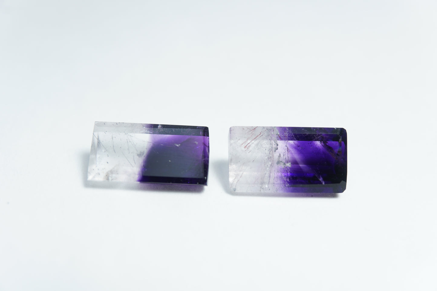 5ct Amethyst Bicolor 12x7mm / 12x6mm