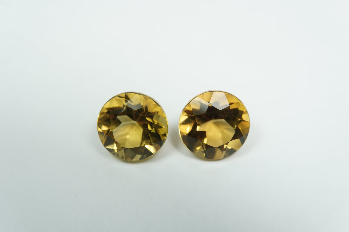 8.10ct Citrines 10mm / 10mm
