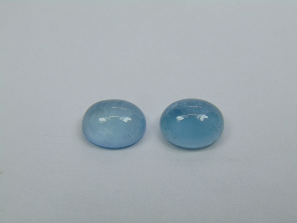 5.95ct Aquamarine Cabochon 10x8mm